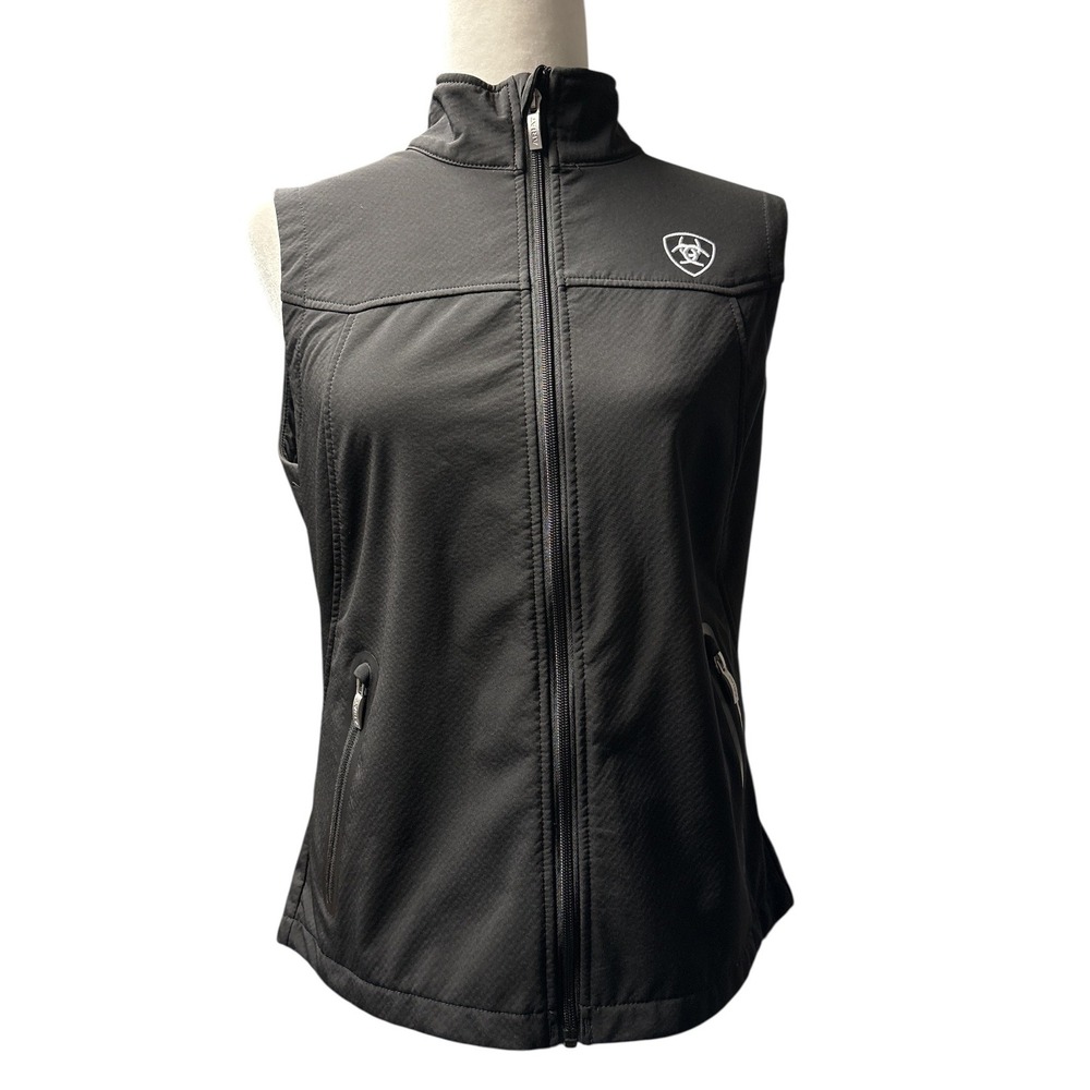 Ariat Black Zip Front Softshell Vest